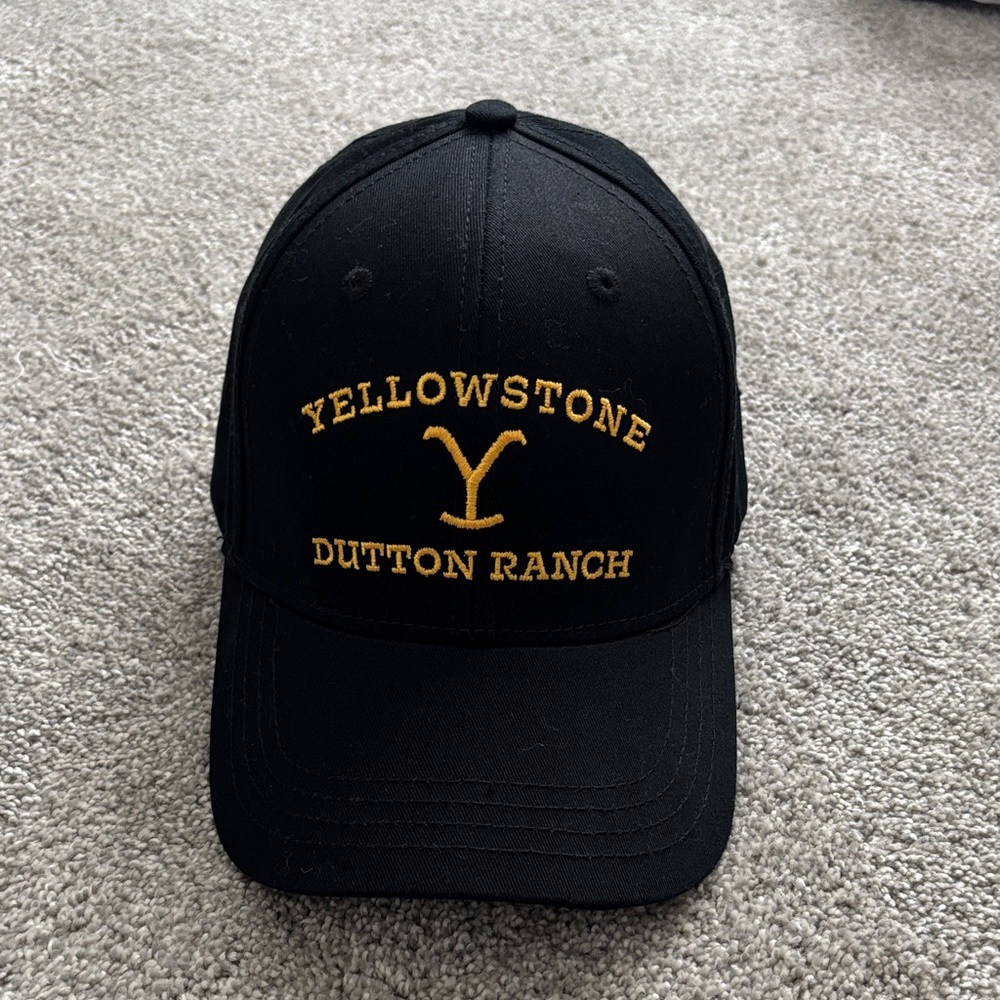 Yellowstone Dutton Ranch Embroidered Black Cap